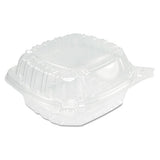 Clearseal Hinged-lid Plastic Containers, Sandwich Container,13.8 Oz, 5.4 X 5.3 X 2.6, Clear, 500-carton