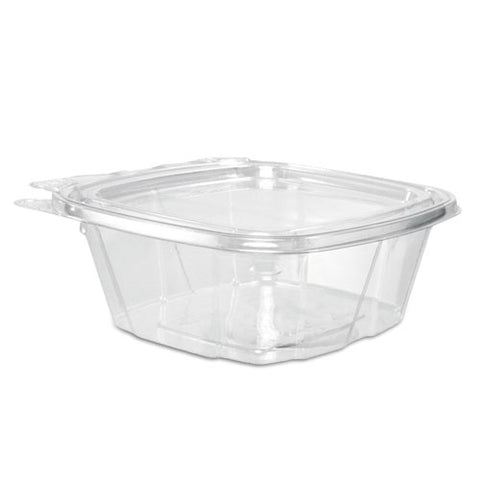 Clearpac Container, Tamper Resistant Flat Lid, 12 Oz, 4.9 X 2 X 5.5, Clear, 200-carton