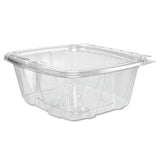 Clearpac Container, Tamper Resistant Flat Lid, 32 Oz, 6.4 X 2.6 X 7.1, Clear, 200-carton
