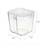 Stackable Caddy Organizer Containers, Small, Clear