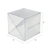 Stackable Cube Organizer, X Divider, 6 X 7 1-8 X 6, Clear