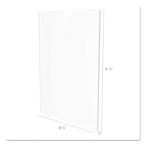 Superior Image Cubicle Sign Holder, 8 1-2 X 11 Insert, Clear