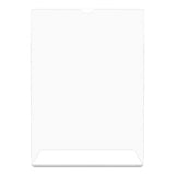 Superior Image Slanted Sign Holder, Portrait, 8 1-2 X 11 Insert, Clear