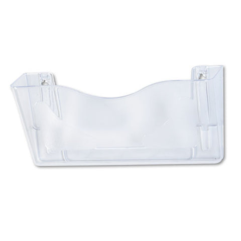 Euro-style Docupocket Landscape Wall File, Large-tabloid, 15 X 6 5-8 X 4, Clear