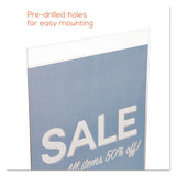 Classic Image Wall-mount Sign Holder, Portrait, 8 1-2 X 11, Clear