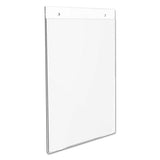 Classic Image Wall-mount Sign Holder, Portrait, 8 1-2 X 11, Clear