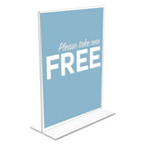 Classic Image Double-sided Sign Holder, 8 1-2 X 11 Insert, Clear