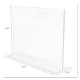 Classic Image Double-sided Sign Holder, 11 X 8 1-2 Insert, Clear