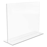 Classic Image Double-sided Sign Holder, 11 X 8 1-2 Insert, Clear