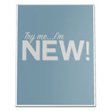 Classic Image Slanted Sign Holder, Portrait, 8 1-2 X 11 Insert, Clear