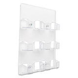 6-pocket Business Card Holder, 480 Card Cap, 8 1-2 X 9 3-4 X 1 5-8, Clear