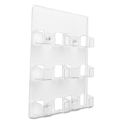 6-pocket Business Card Holder, 480 Card Cap, 8 1-2 X 9 3-4 X 1 5-8, Clear