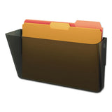 Docupocket Stackable Wall Pocket, Letter, 13 X 7 X 4, Smoke