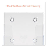 4-compartment Docuholder, Booklet Size, 6.88w X 6.25d X 10h, Clear