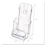 Docuholder For Countertop-wall-mount W-card Holder, 4.38w X 4.25d X 7.75h, Clear