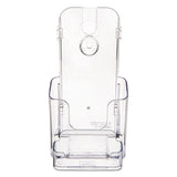 Docuholder For Countertop-wall-mount W-card Holder, 4.38w X 4.25d X 7.75h, Clear