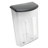 Outdoor Literature Box, 10w X 4.5d X 13.13h, Clear-black