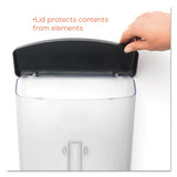 Outdoor Literature Box, 10w X 4.5d X 13.13h, Clear-black