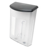 Outdoor Literature Box, 10w X 4.5d X 13.13h, Clear-black
