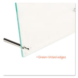 Superior Image Beveled Edge Sign Holder, Letter Insert, Clear-green-tinted Edges