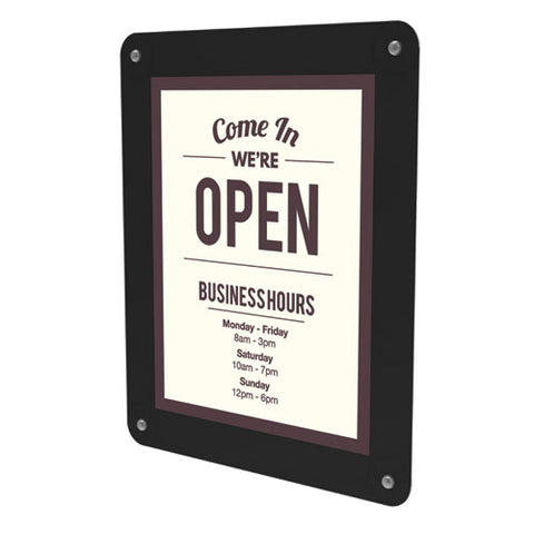 Superior Image Window Display, 8 1-2 X 11 Insert, Clear-black
