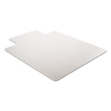 Supermat Frequent Use Chair Mat, Med Pile Carpet, Flat, 36 X 48, Lipped, Clear