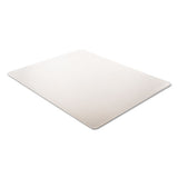 Supermat Frequent Use Chair Mat, Med Pile Carpet, 45 X 53, Beveled Rectangle, Clear