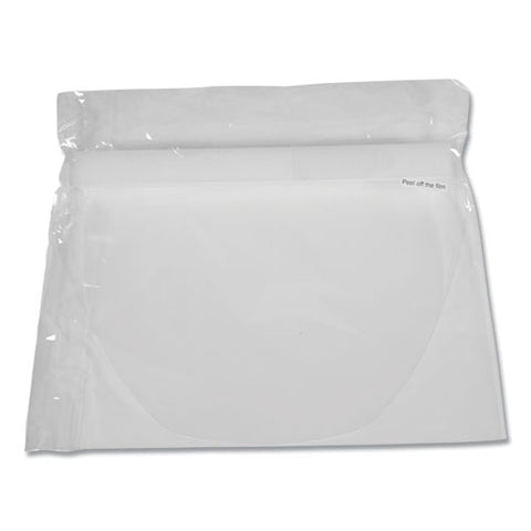 Disposable Face Shield, 13 X 10, One Size Fits All, Clear, 100-carton