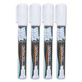 Wet Erase Markers, Medium Chisel Tip, White, 4-pack