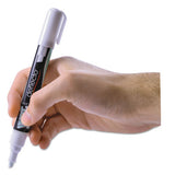 Wet Erase Markers, Medium Chisel Tip, White, 4-pack
