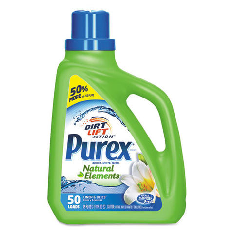 Ultra Natural Elements He Liquid Detergent, Linen And Lilies, 75 Oz Bottle, 6-carton
