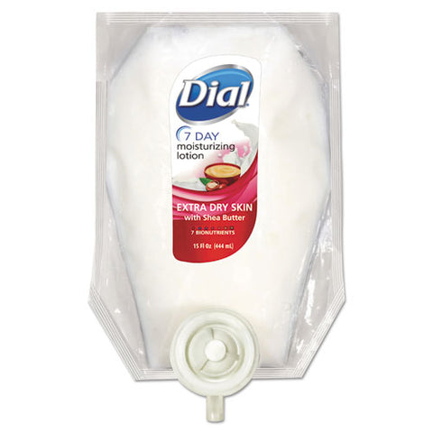 Extra Dry 7-day Moisturizing Lotion With Shea Butter, 15 Oz Refill, 6-carton