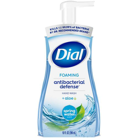 Antibacterial Foaming Hand Wash, Spring Water, 10 Oz Pump Bottle, 8/carton
