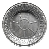 Aluminum Pie Pans, Medium, 27.6 Oz, 9" Diameter X 1"h, Silver, 500-carton