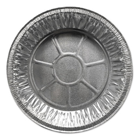 Aluminum Pie Pans, Medium, 27.6 Oz, 9" Diameter X 1"h, Silver, 500-carton