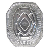 Aluminum Roaster Pans, Extra-large Oval, 230 Oz, 18.5 X 14 X 3.38, Silver, 100-carton