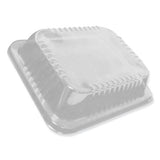 Dome Lids For 12.63 X 10.5 Oblong Containers, 2.5" Half Size Steam Table Pan Lid, High Dome, Clear, 100-carton