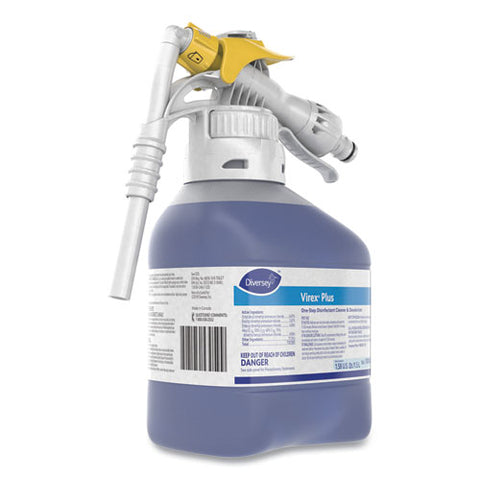 Virex Plus One-step Disinfectant Cleaner And Deodorant, 1.5 L Closed-loop Plastic Bottle, 2-carton