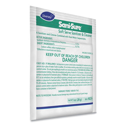 Sani Sure Soft Serve Sanitizer And Cleaner, Powder, 1 Oz Packet, 100-carton
