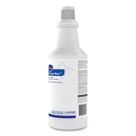 Crew Super Blue Mild Acid Bowl Cleaner, Citrus, 32 Oz Squeeze Bottle, 12-carton