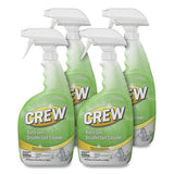 Crew Bathroom Disinfectant Cleaner, Floral Scent, 32 Oz Spray Bottle, 4-carton
