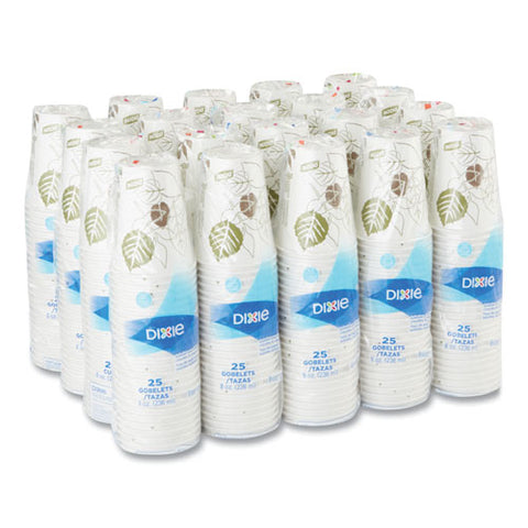 Pathways Paper Hot Cups, 8 Oz, 25-bag, 20 Bags-carton