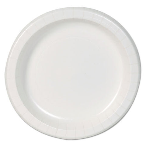 Basic Paper Dinnerware, Plates, White, 8.5" Diameter, 125-pack, 4-carton