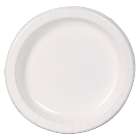 Basic Paper Dinnerware, Plates, White, 8.5" Diameter, 125-pack