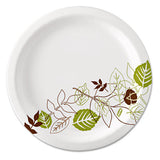 Pathways Soak-proof Shield Paper Plates, 8 1-2, Grn-burg, 125-pk, 4 Pks-ct