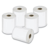 Lw Extra-large Shipping Labels, 4" X 6", White, 220-roll, 5 Rolls-pack