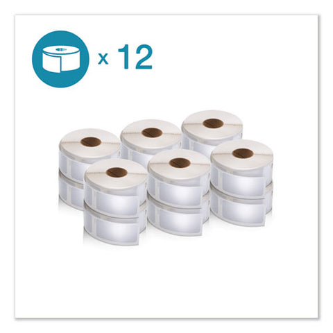 Lw Multipurpose Labels, 1" X 2.13", White, 500-roll, 12 Rolls-pack