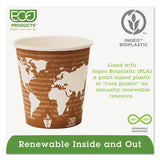 World Art Renewable Compostable Hot Cups, 10 Oz., 50-pk, 20 Pk-ct