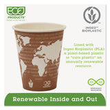 World Art Renewable Compostable Hot Cups, 8 Oz., 50-pk, 20 Pk-ct