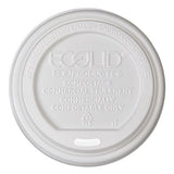 Ecolid Renewable-compostable Hot Cup Lid, Pla, Fits 10-20 Oz Hot Cups, 50-pack, 16 Packs-carton